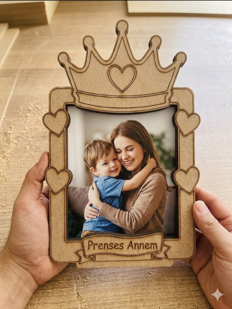 Prenses annem boyanabilir çerçeve