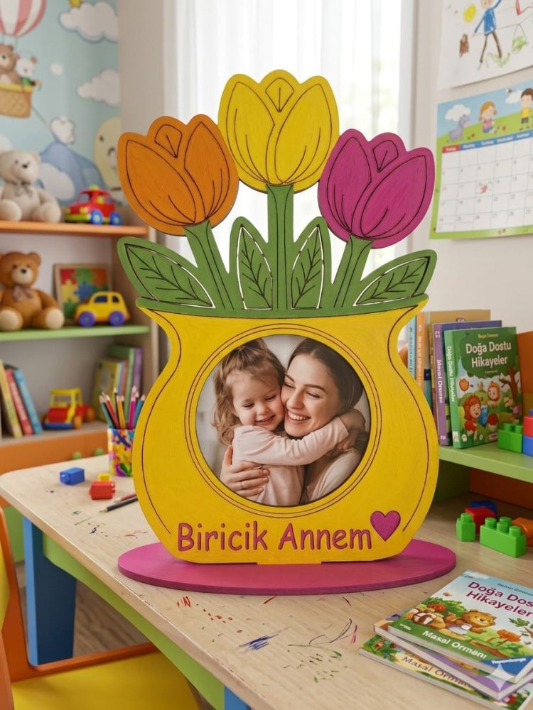 Vazo çerceve boyanabilir çerçeve