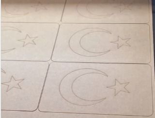 Türk bayrağı boyama etkinliği figürü