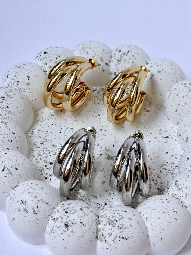 Trio Hoop Küpe | VIP Seri 