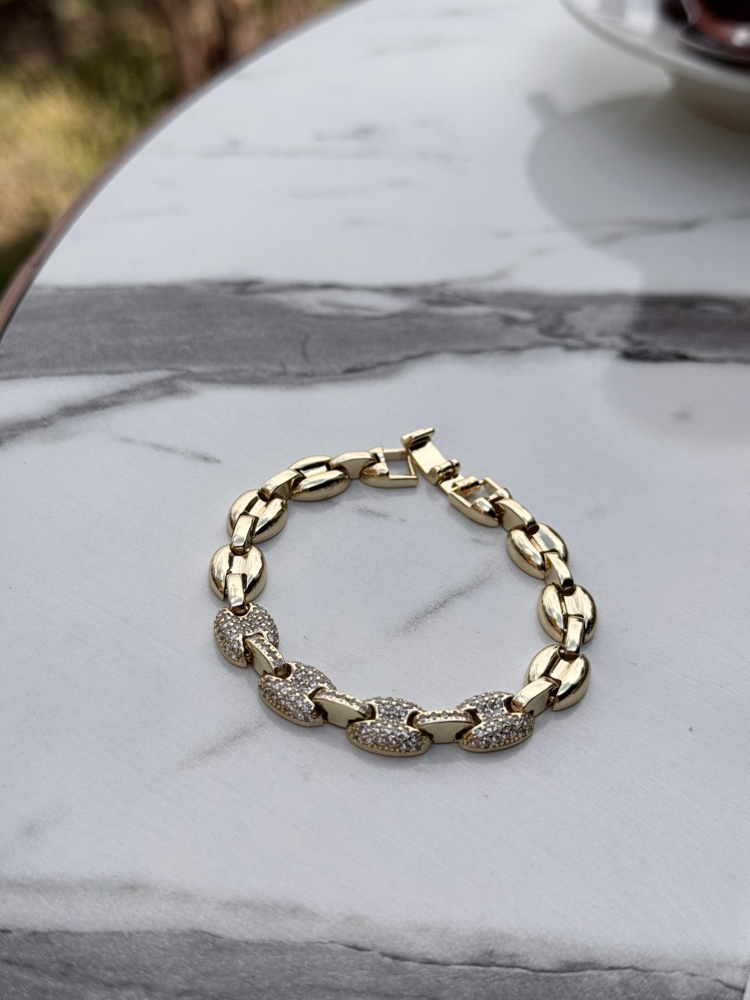 Rovelle Link Bileklik | VIP Seri | 14K Gold Kaplama