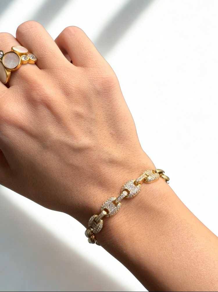 Rovelle Link Bileklik | VIP Seri | 14K Gold Kaplama