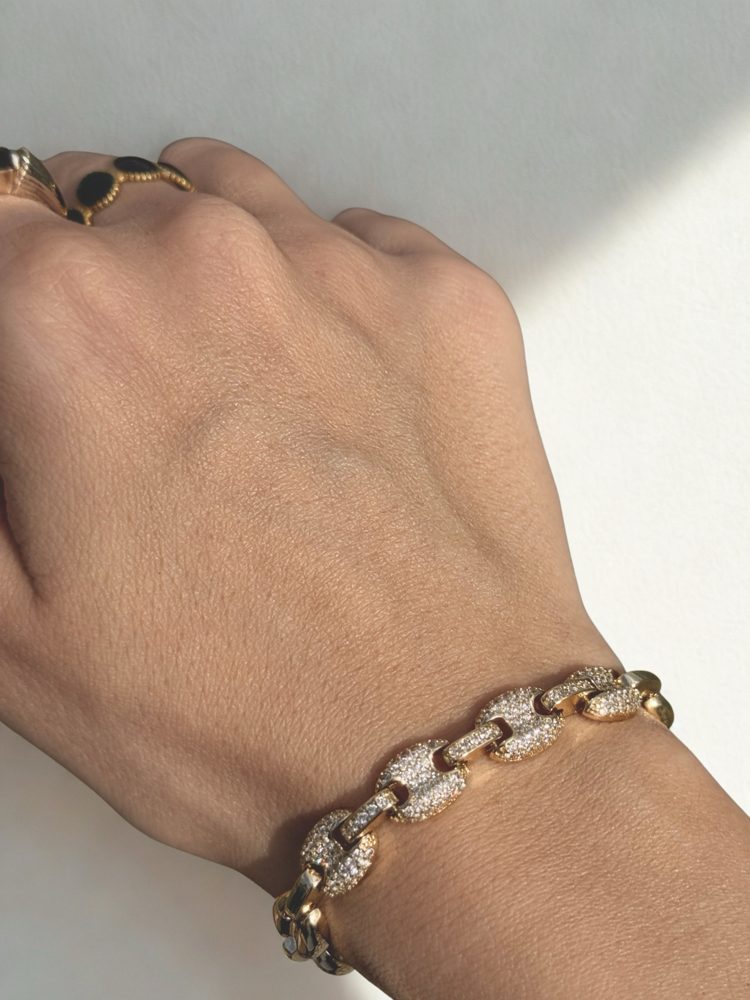 Rovelle Link Bileklik | VIP Seri | 14K Gold Kaplama