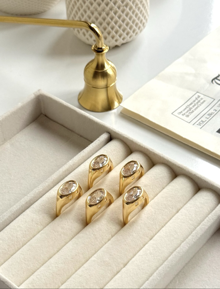 Ora Stone | Ayarlanabilir Zirkon Taşlı Yüzük