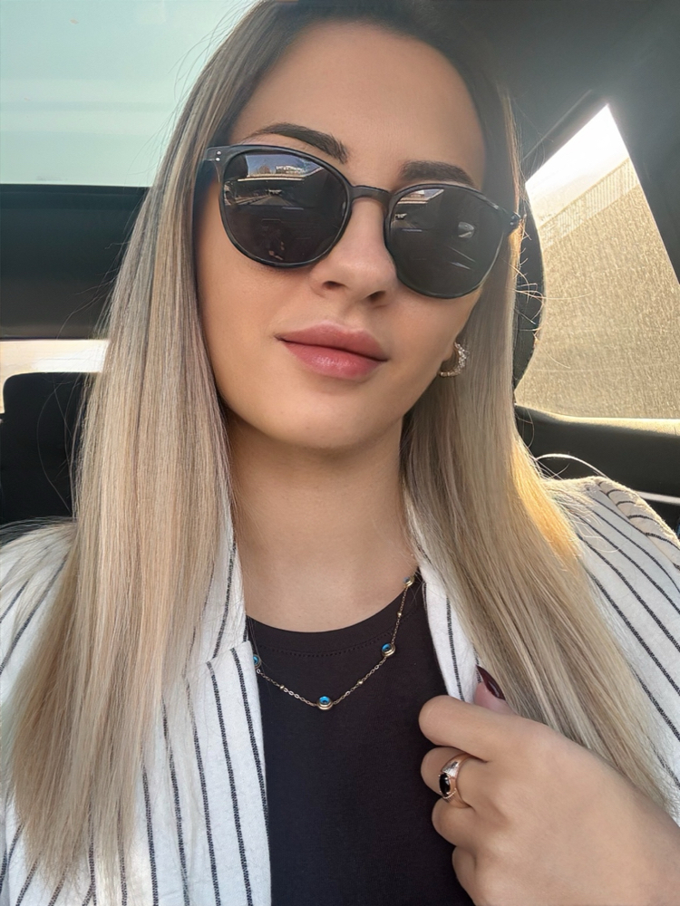 Gold Nazar Boncuklu Kolye