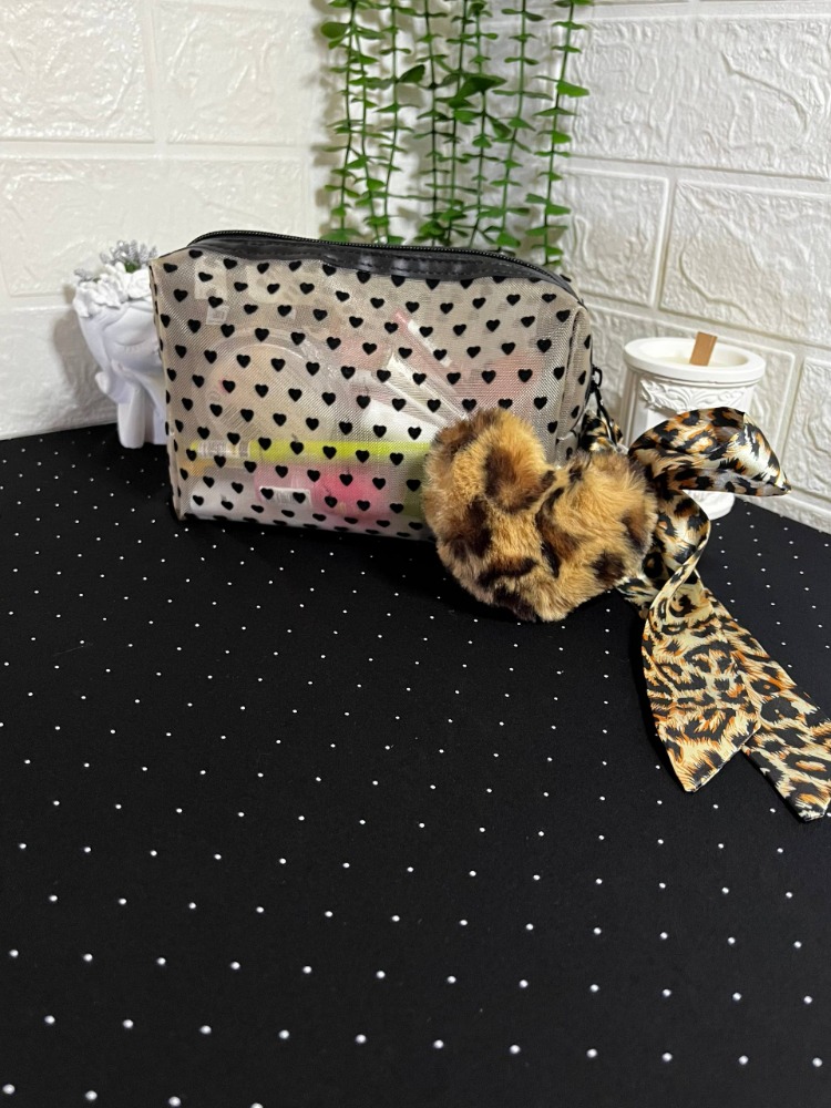 Leopar Desenli Çanta Charm 