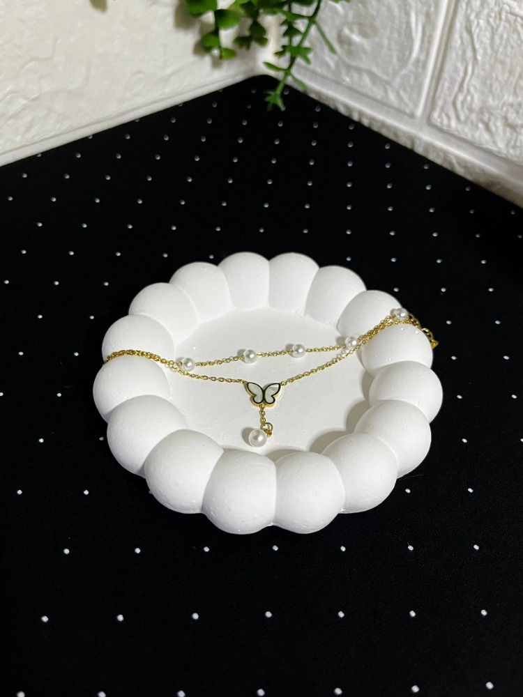 Kelebek Modelli Çelik Bileklik Gold-4