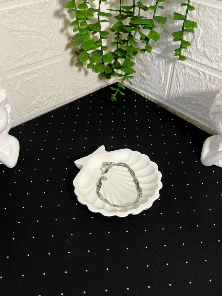 Çelik İtalyan Sarmal Bileklik Silver
