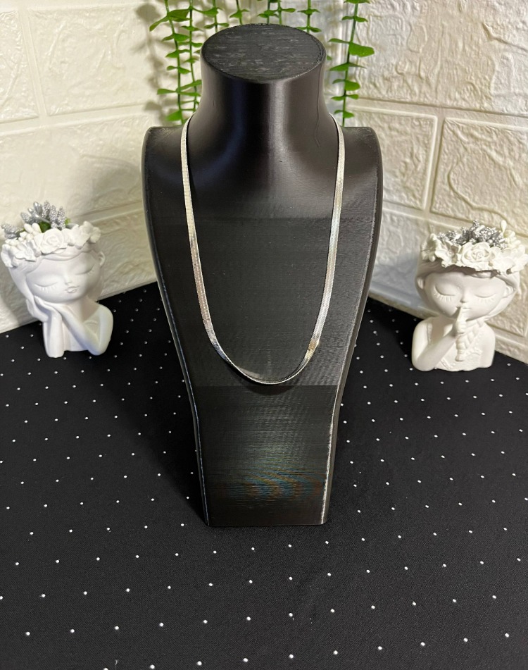 Çelik İtalyan Kolye Silver (45cm)