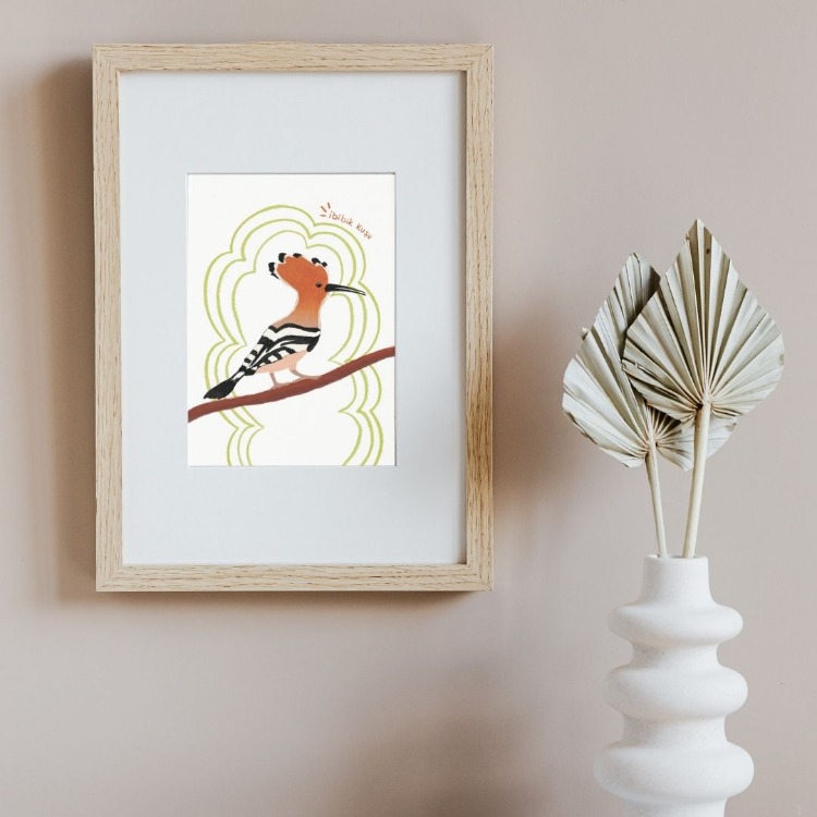 İbibik Kuşu Kartpostal
