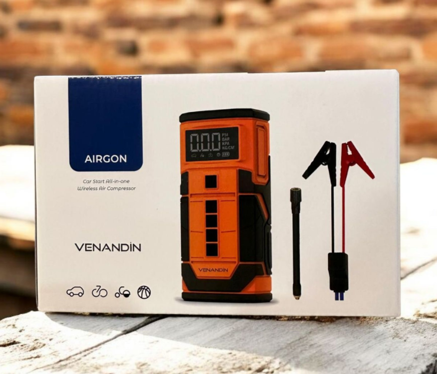 VENANDIN AIRGON KOMPRESÖR AKÜ TAKVİYE CİHAZI 8000MAH
