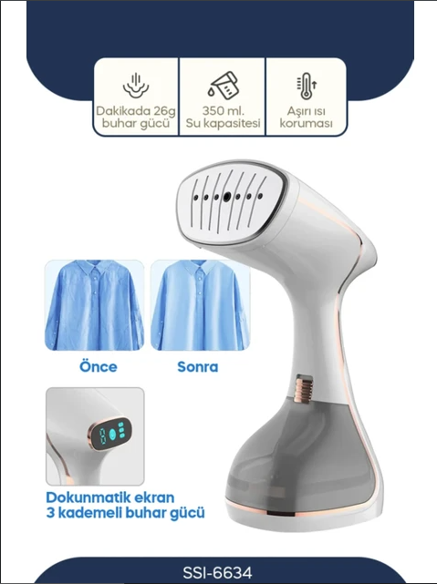 Sinbo SSI-6634 Buharlı Kırışık Giderici Ütü