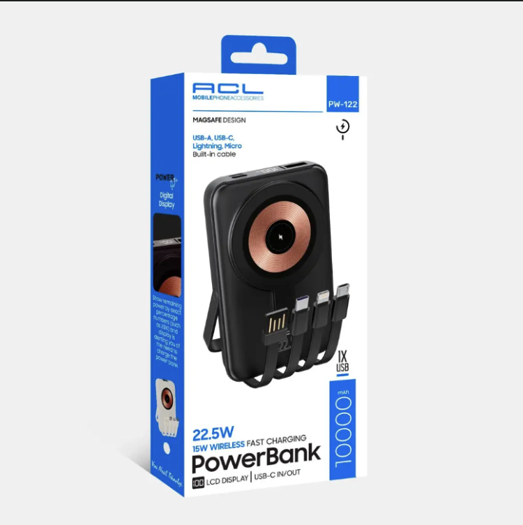ACL PW-122 10.000mAh 15W KABLOSUZ POWERBANK