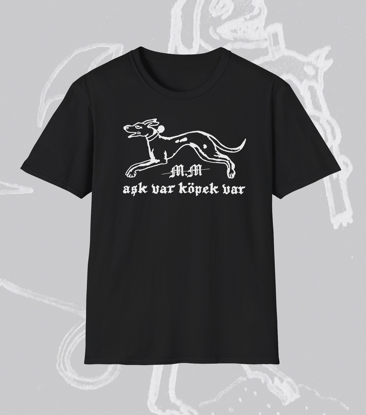  ''Aşk Var Köpek Var'' T-Shirt [Siyah]
