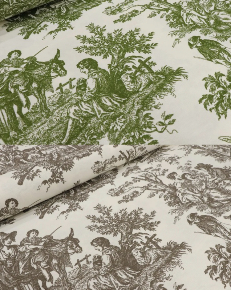 Toile Nature – Siyah Masa Örtüsü