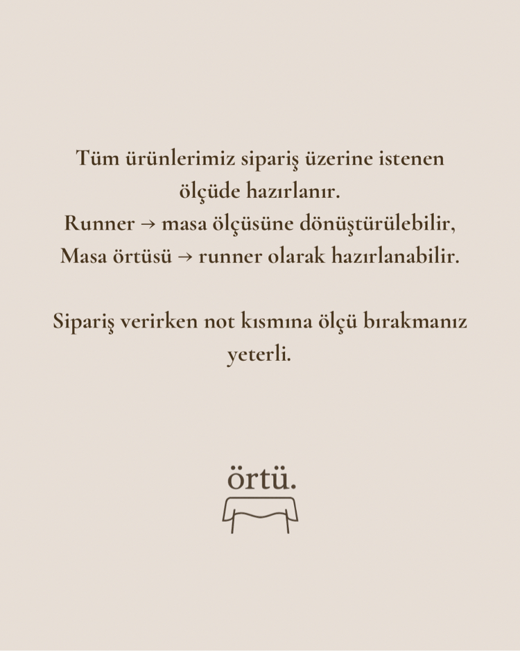 Toile Nature – Siyah Masa Örtüsü