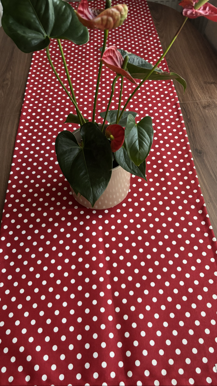 Red Polka Love Runner