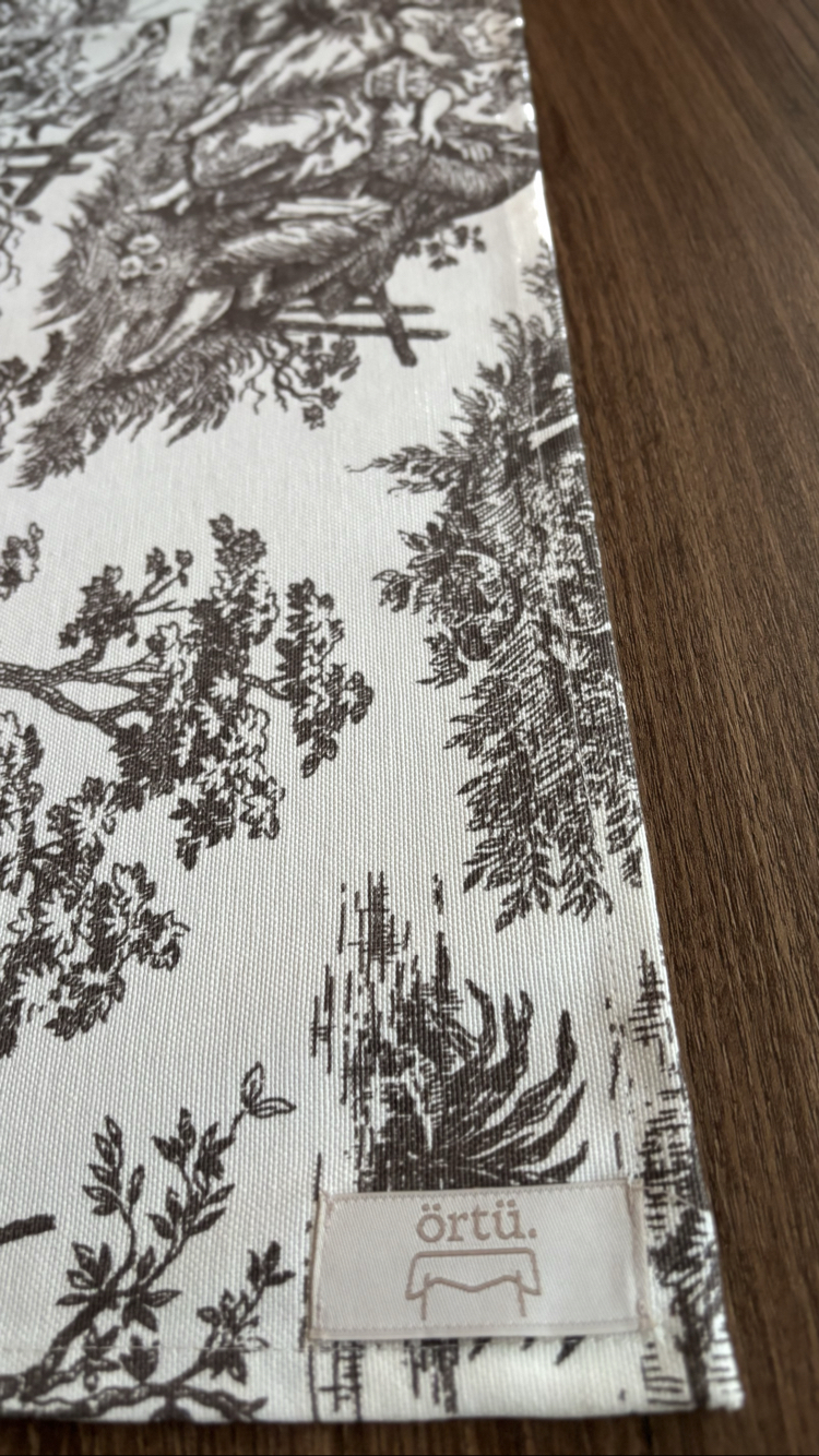Toile Nature - Kahverengi Runner