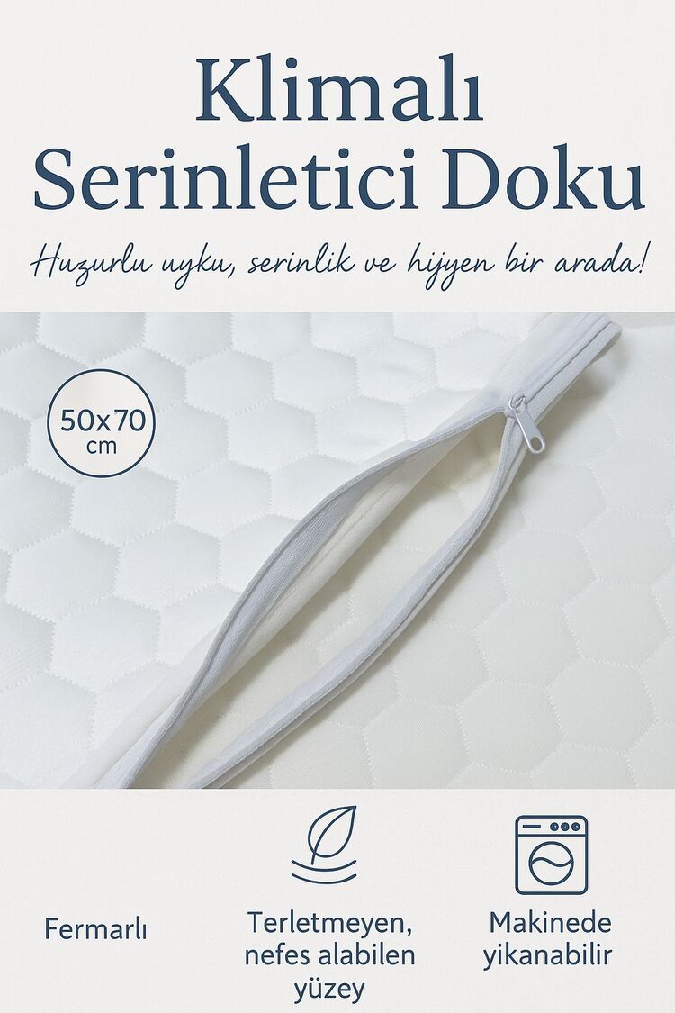Nenessa Klimalı ve Fermuarlı Yastık Koruyucu (2 adet 50x70 cm)


