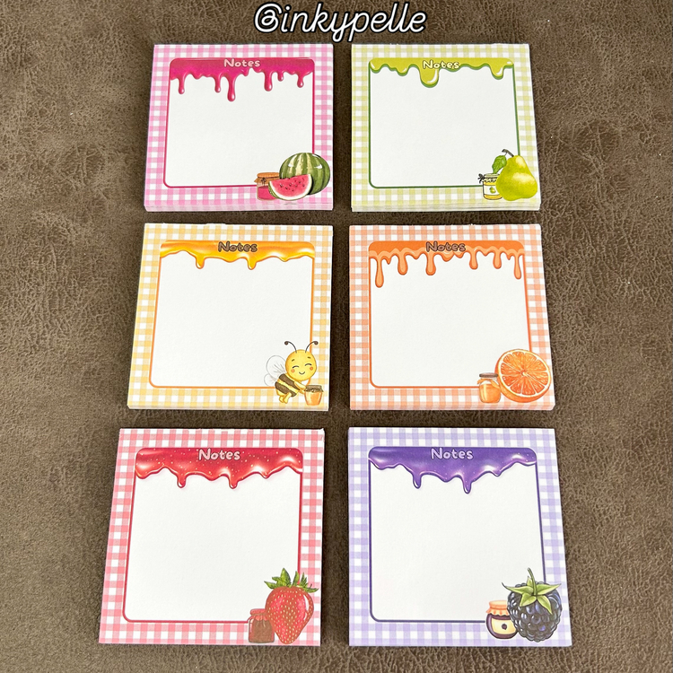 Reçel Temalı 6’lı Memopad Seti