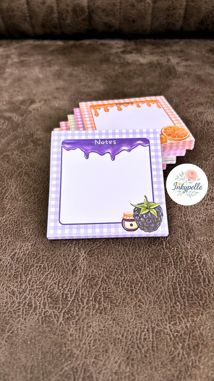 Böğürtlen Reçeli Temalı Memopad