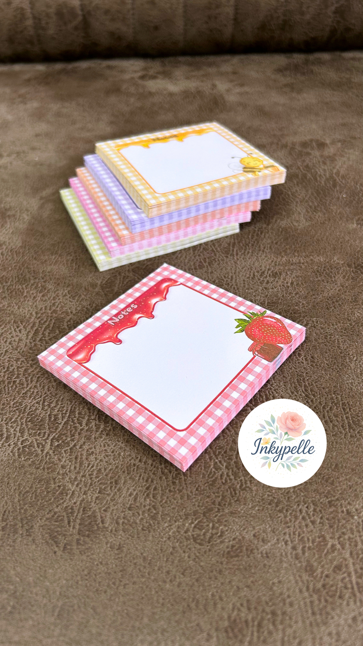 Çilek Reçeli Temalı Memopad