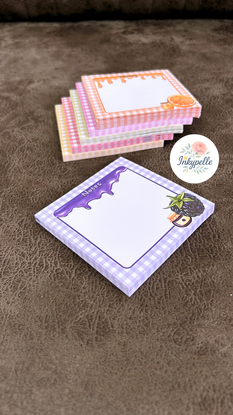 Böğürtlen Reçeli Temalı Memopad