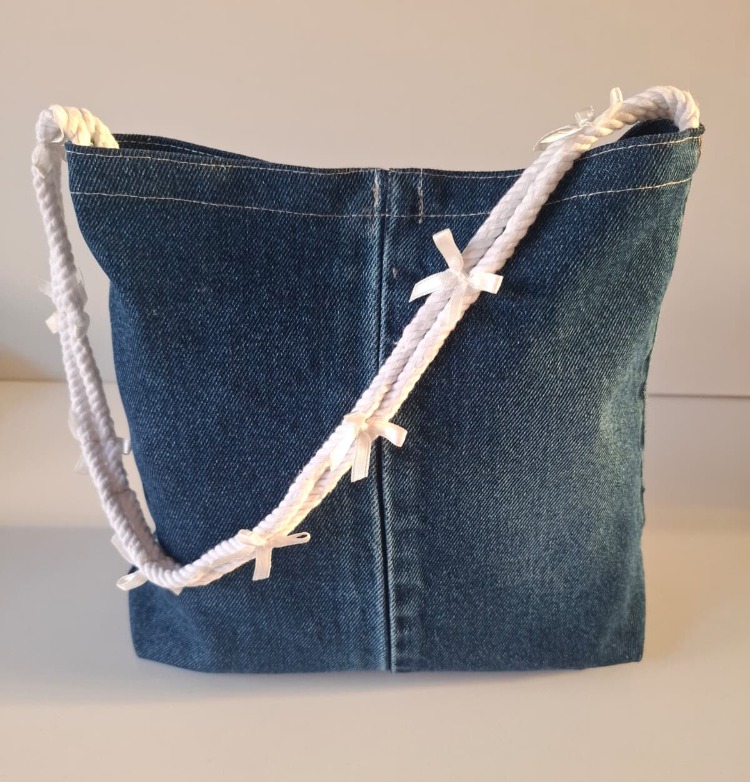  DENY Denim Fiyonklu Pinterest Omuz Çantası TB042