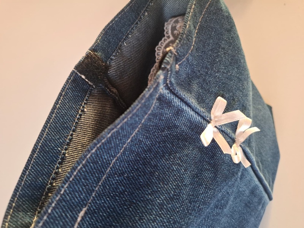  DENY Denim Fiyonklu Pinterest Omuz Çantası TB042