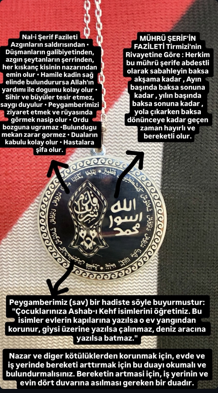 Gümüş Hakkani Kolye