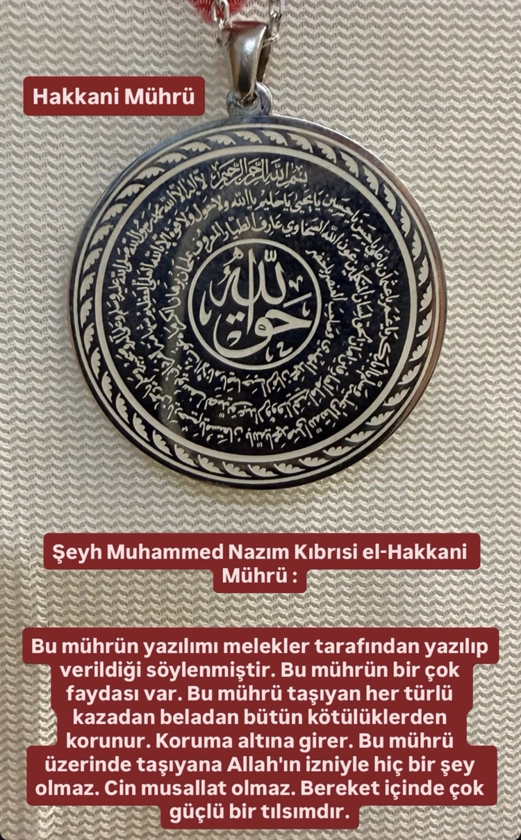 Gümüş Hakkani Kolye