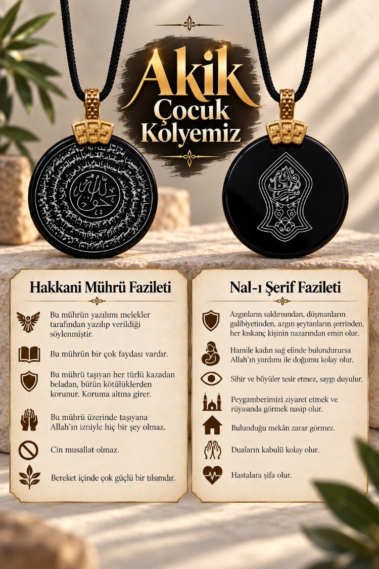Akik Çocuk Kolye
