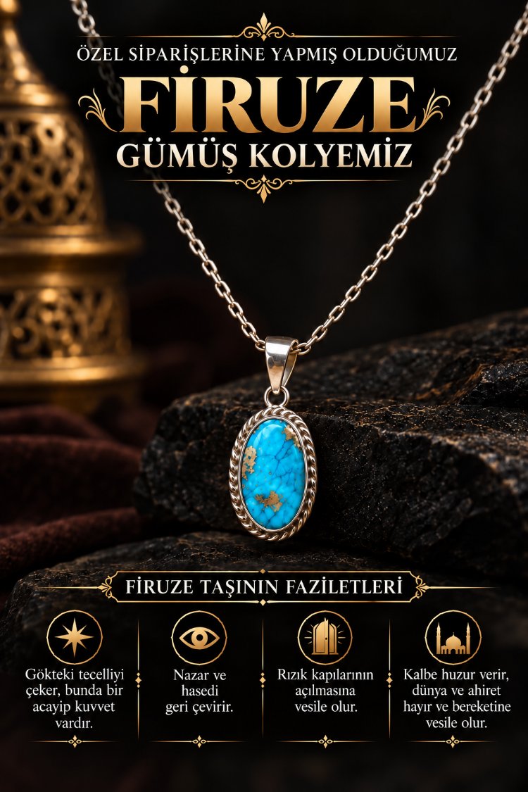 Gümüş Firuze Kolyemiz