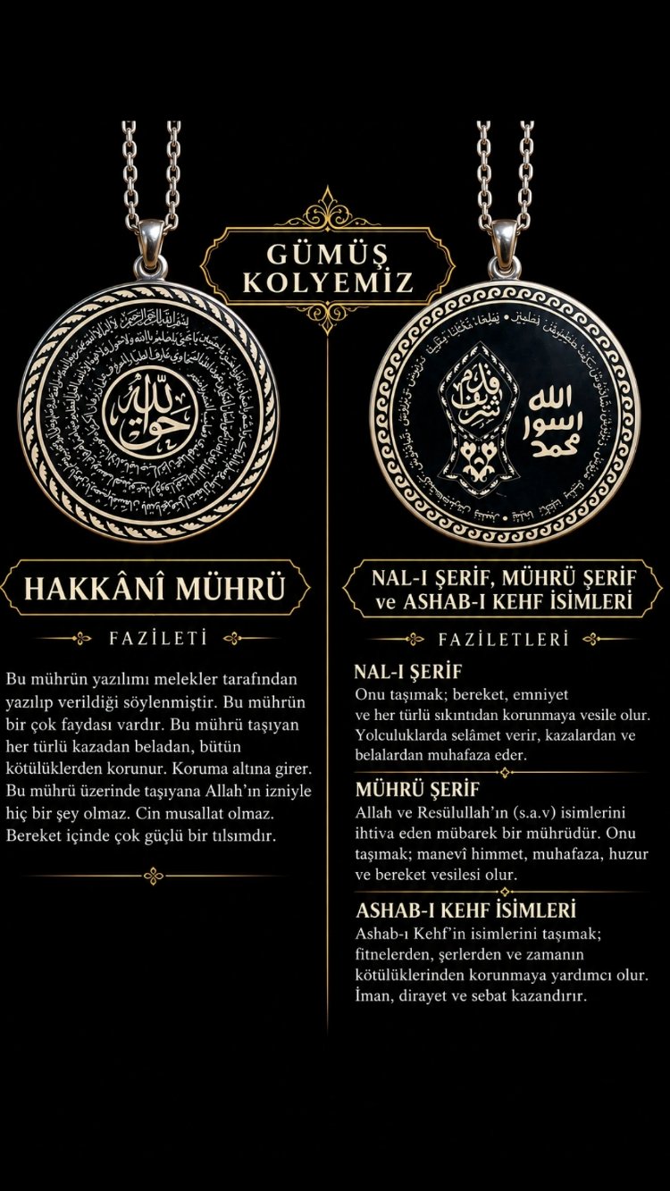 Gümüş Hakkani Kolye