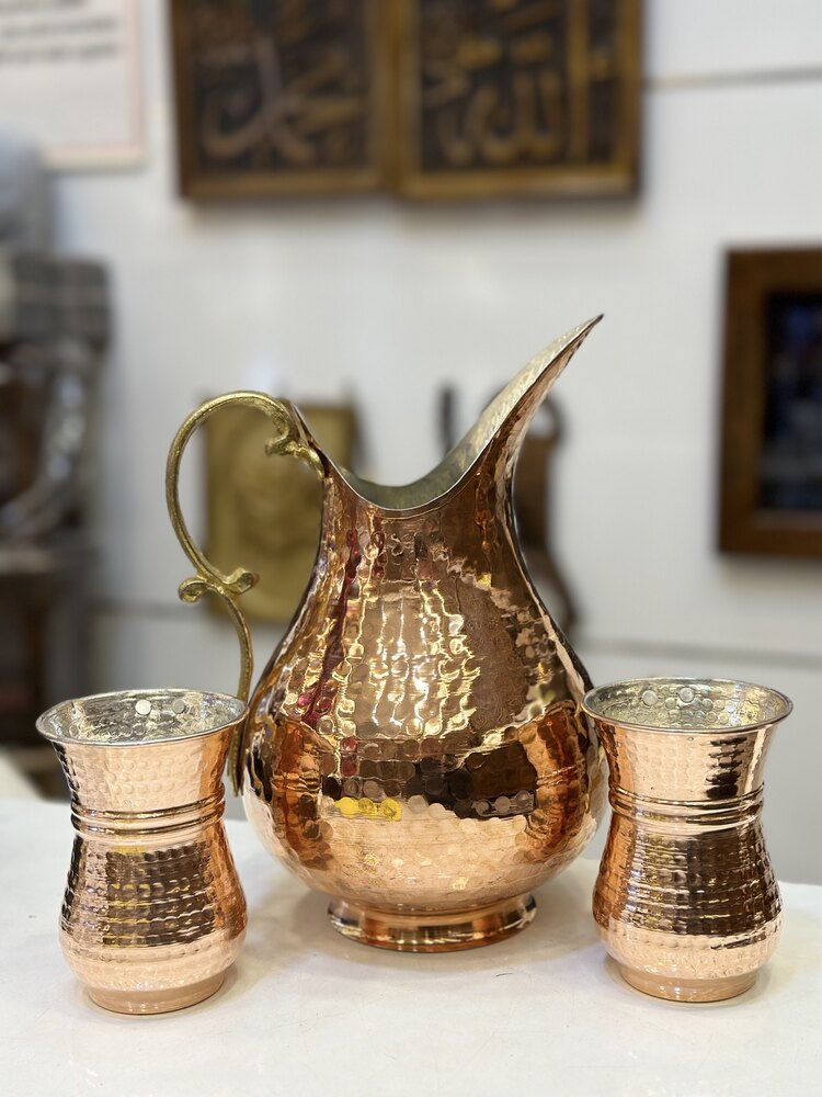 Bakır Sürahi Takımı 