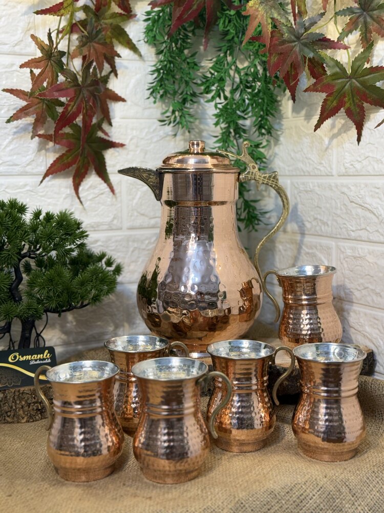 2 Litrelik Kapaklı Sürahi Ve Bardak Takımı