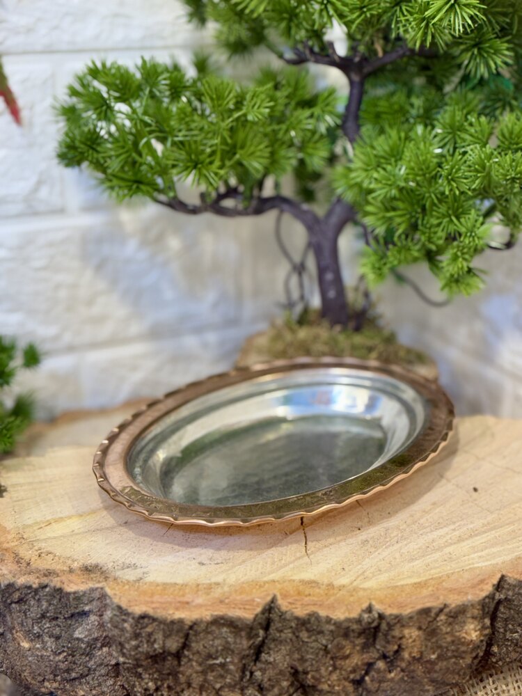 AĞIZ ÇAP 16 CM BAKIR MEZE TABAĞI