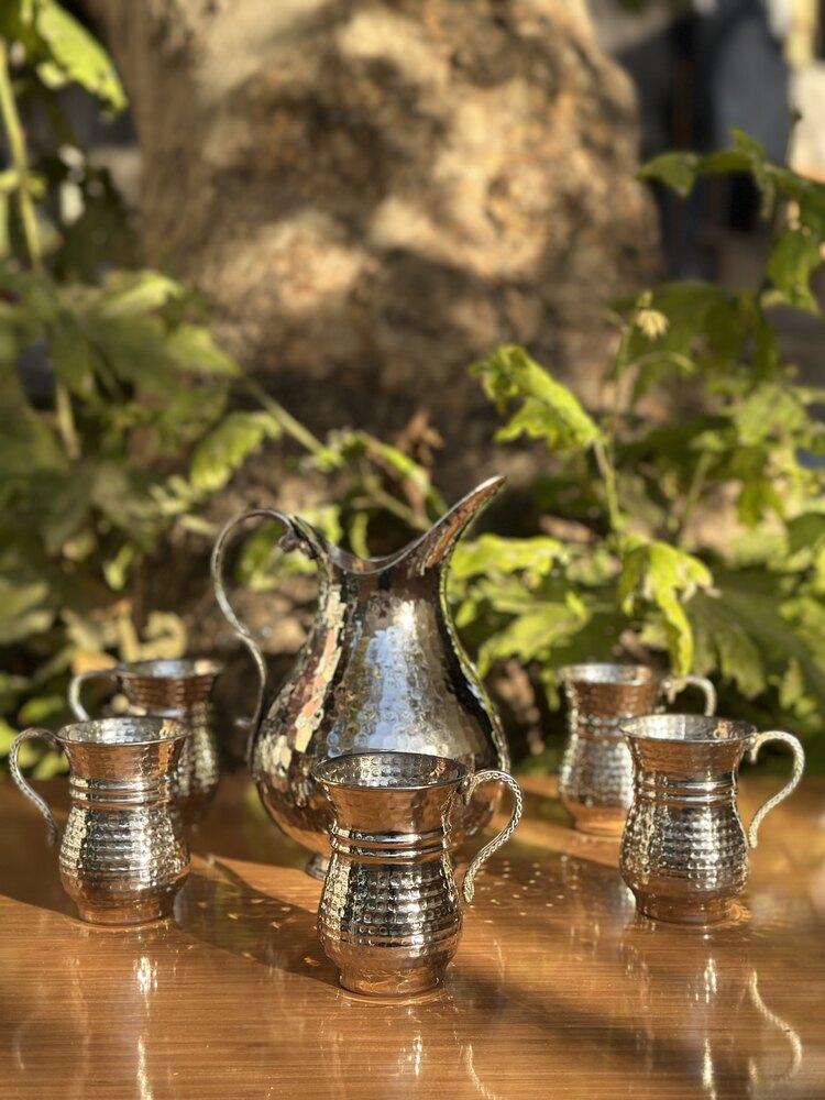 Bakır Sürahi Seti 