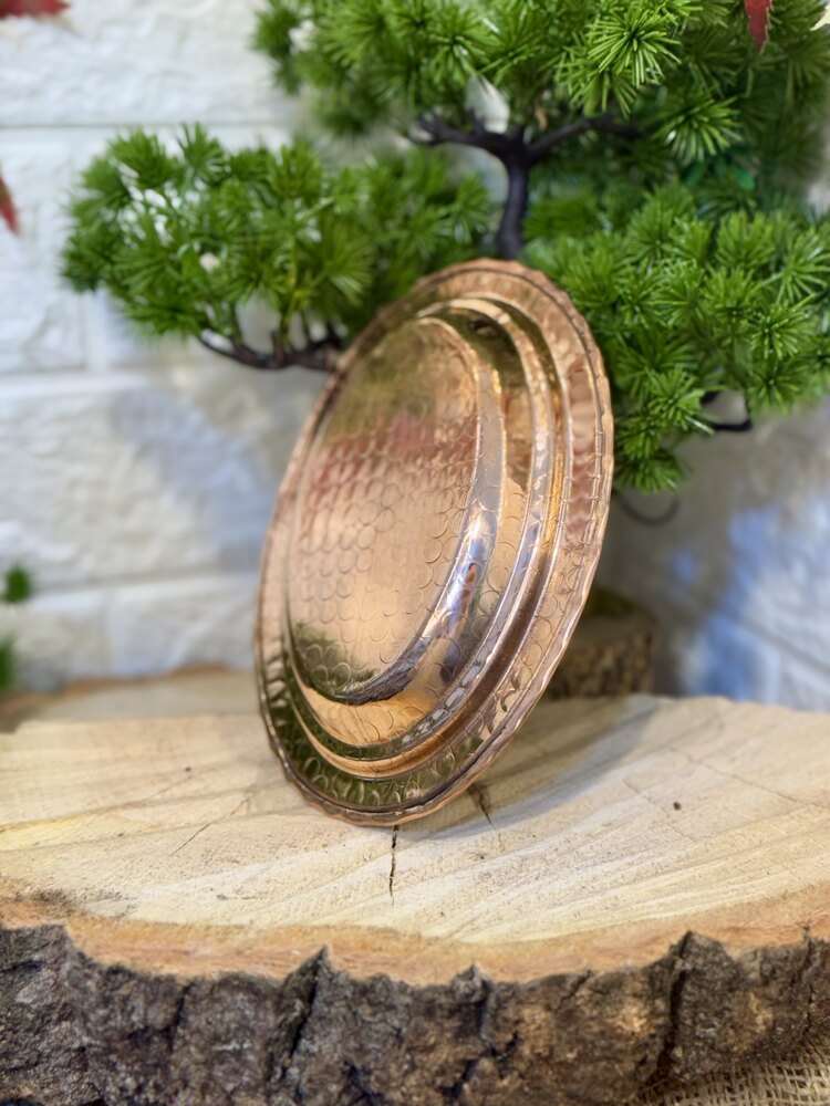 AĞIZ ÇAP 16 CM BAKIR MEZE TABAĞI