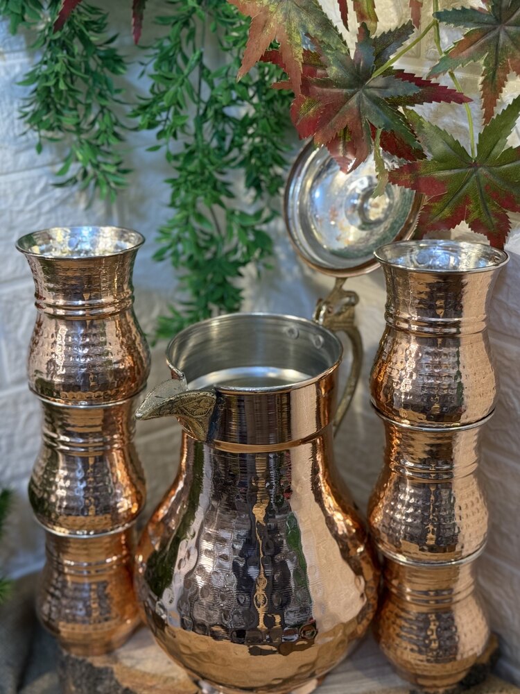 2 Litrelik Kapaklı Sürahi Ve Bardak Takımı