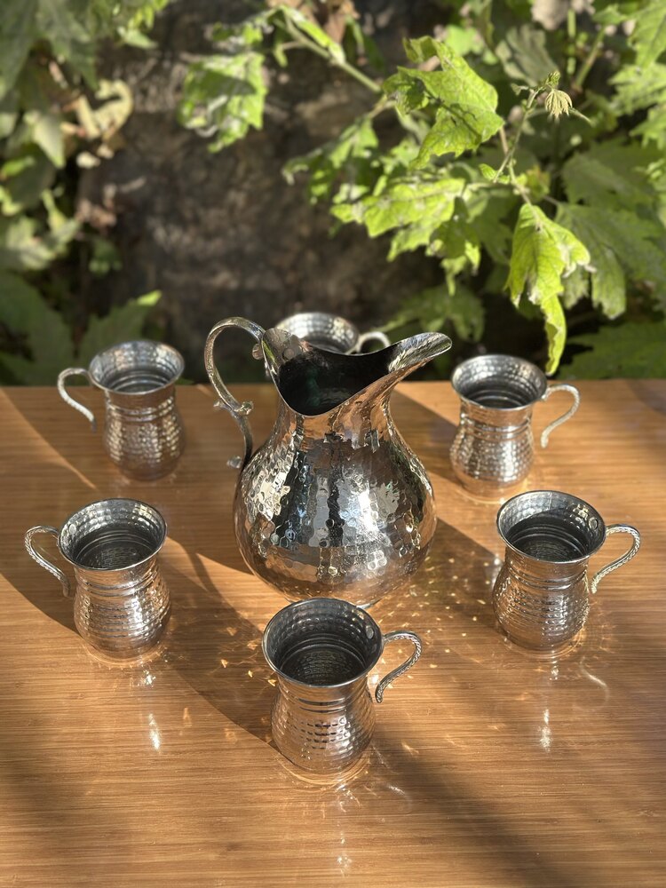 Bakır Sürahi Seti 