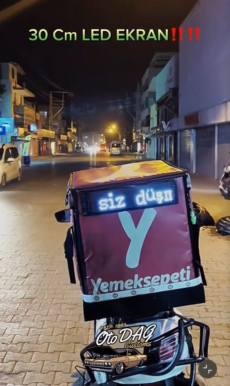 30CM KAYAR LED PANEL (motorsiklet uyumlu)