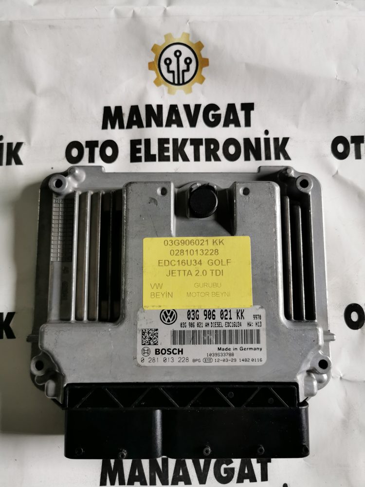 BOSCH EDC16U34 MOTOR BEYNİ ECU 0281013228 03G906021KK VW GOLF JETTA 2.0 TDI