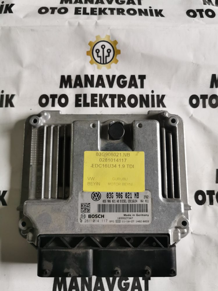 BOSCH EDC16U34 MOTOR BEYNİ ECU 0281014117 03G906021NB VW 1.9 TDI