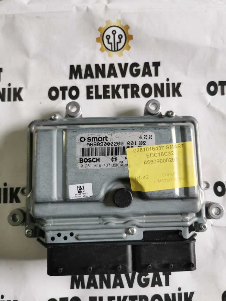 BOSCH EDC16C32 MOTOR BEYNİ ECU 0281016437 A6609000200 SMART
