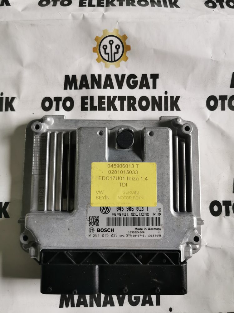 BOSCH EDC17U01 MOTOR BEYNİ ECU 0281015033 045906013T SEAT IBIZA 1.4 TDI