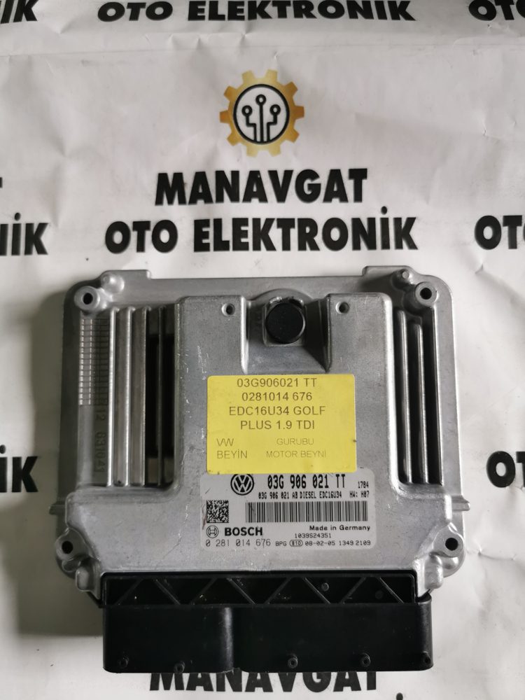 BOSCH EDC16U34 MOTOR BEYNİ ECU 0281014676 03G906021TT VW GOLF PLUS 1.9 TDI