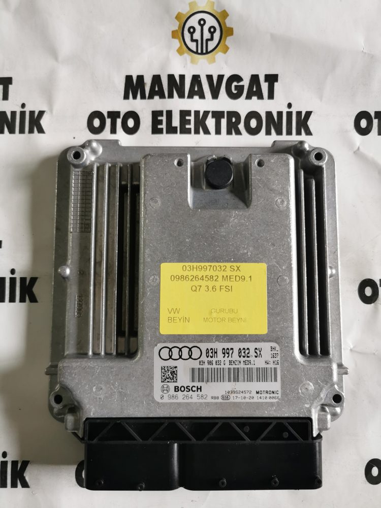 BOSCH MED9.1 MOTOR BEYNİ ECU 0986264582 03H997032SX AUDI Q7 3.6 FSI