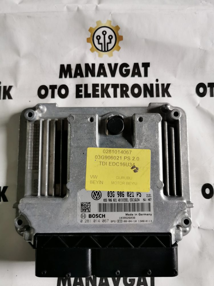 BOSCH EDC16U34 MOTOR BEYNİ ECU 0281014067 03G906021PS VW 2.0 TDI