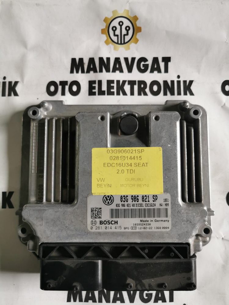 BOSCH EDC16U34 MOTOR BEYNİ ECU 0281014415 03G906021SP SEAT 2.0 TDI